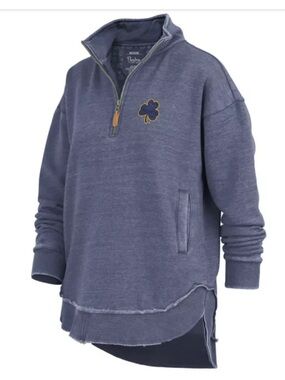 Pressbox NWT NCAA Notre Dame Fighting Irish Northfork Sojourn Poncho Sweatshirt